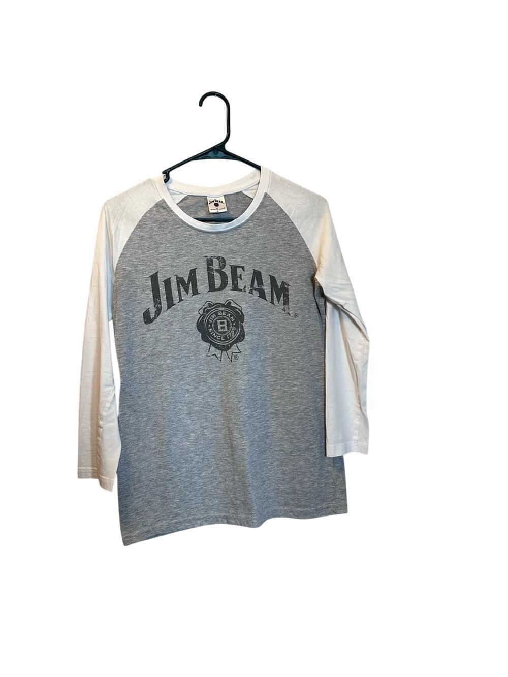 Jim Beam raglan shirt medium